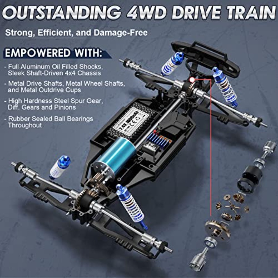 4X4 off-road RC monster truck  - Rc Hobby Grade Monster Truck review and price