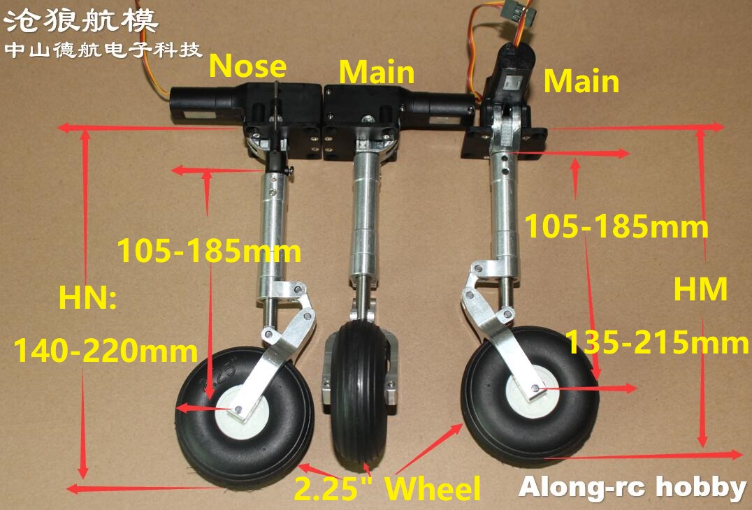 2.25' One Wheel Nose Main Full - Rc Hobby Land review and price